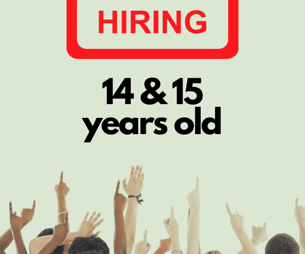 Jobs that Hire at 15 or 14 Years Old